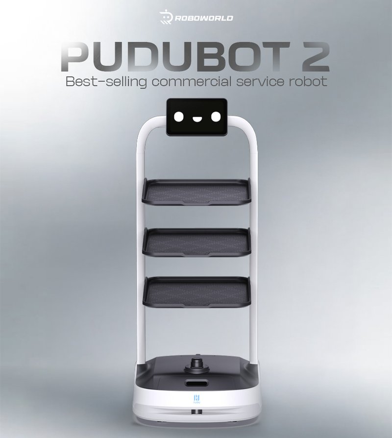 PuduBot 2 khay tùy biến